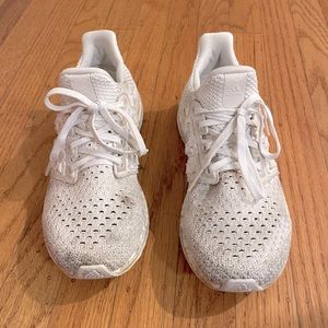 White Adidas Ultraboosts
